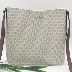 Michael Kors LG MESSENGER Crossbody VANILLA